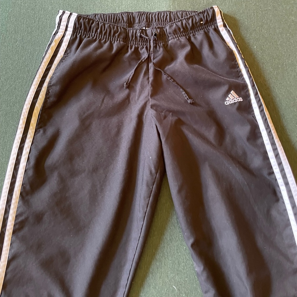 Adidas wide leg running pants